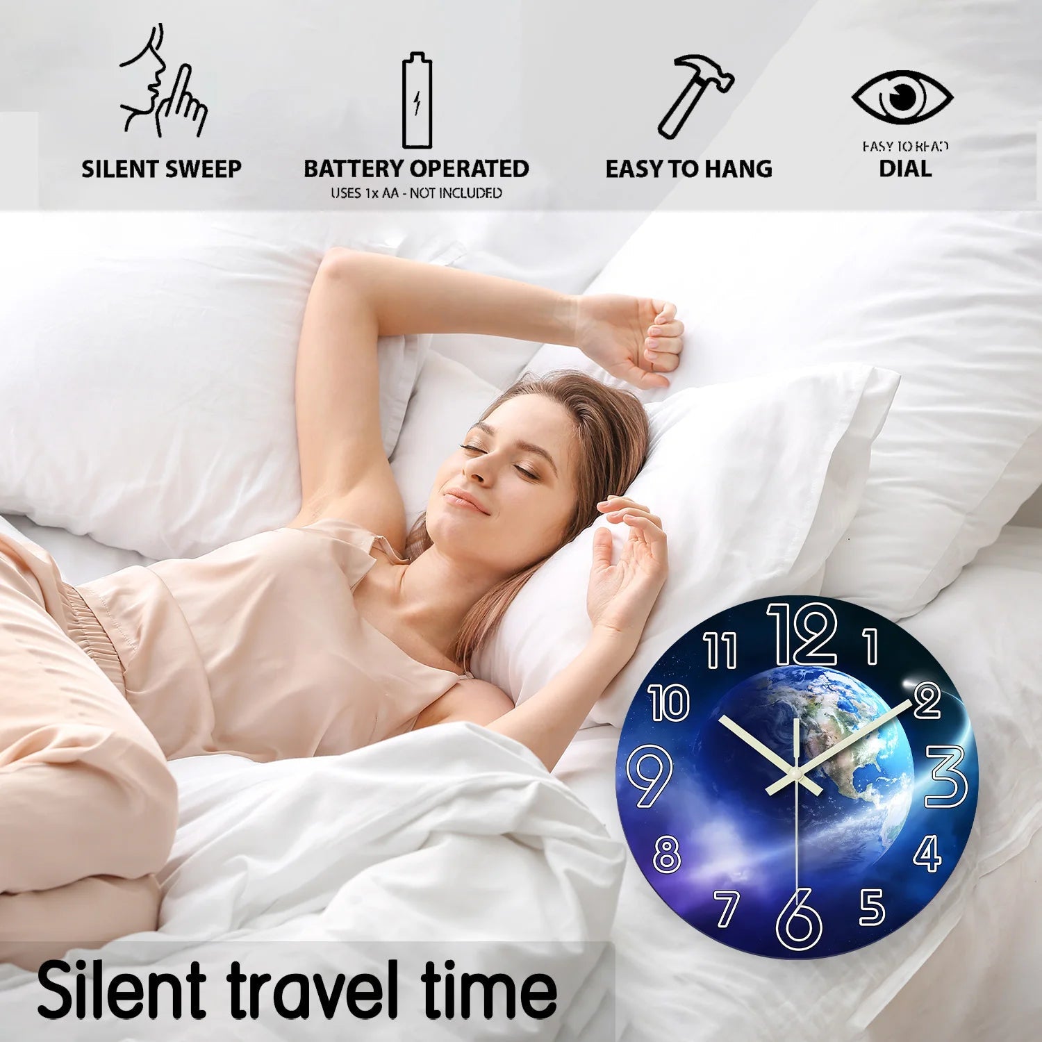 EarthGlow Wall Clock - SmooveGroove