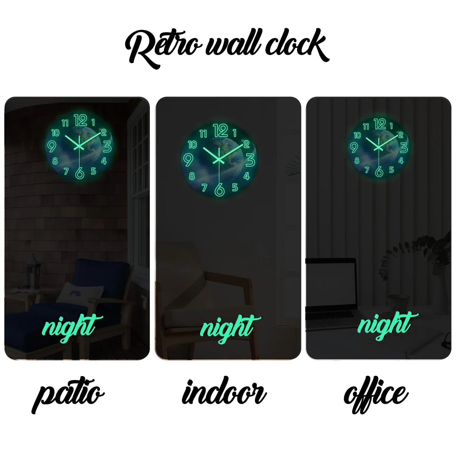 EarthGlow Wall Clock - SmooveGroove