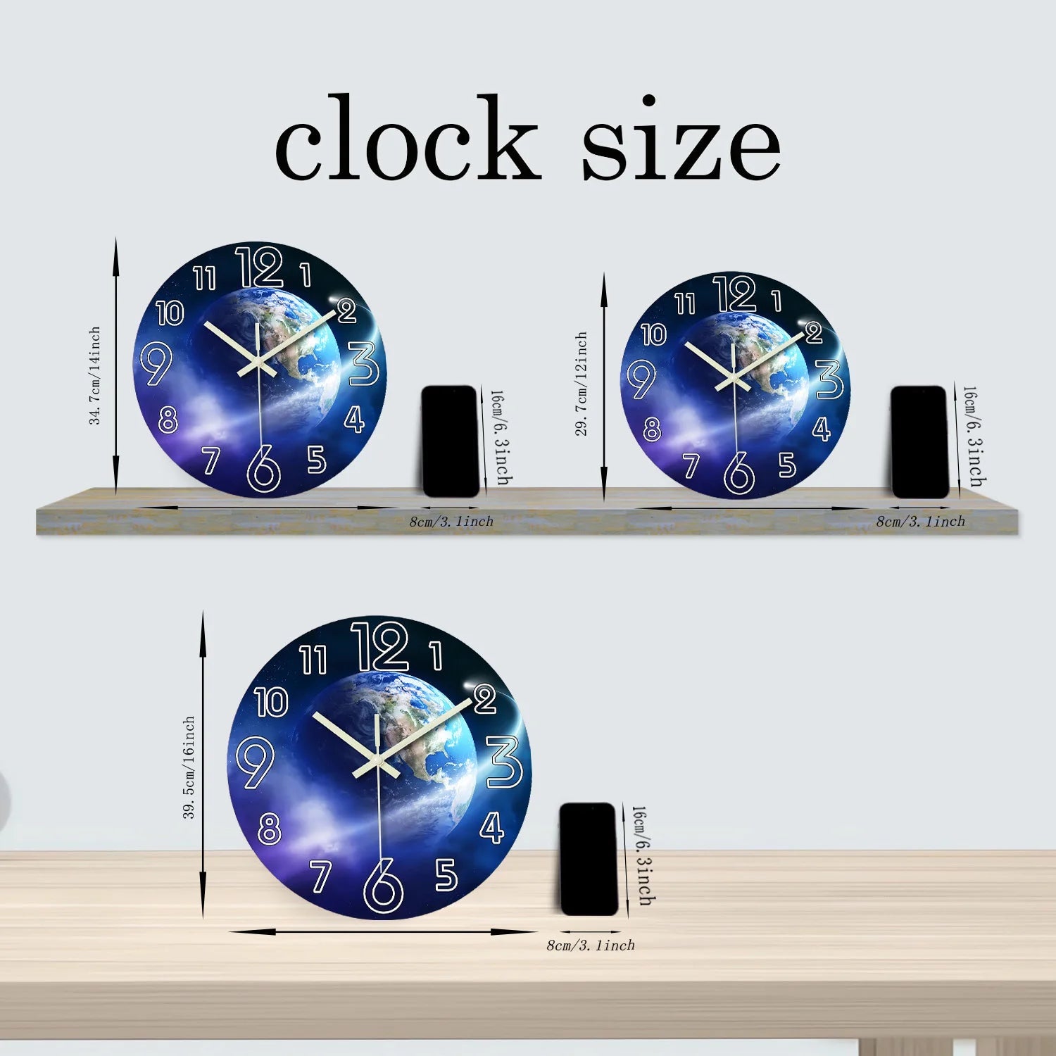 EarthGlow Wall Clock - SmooveGroove