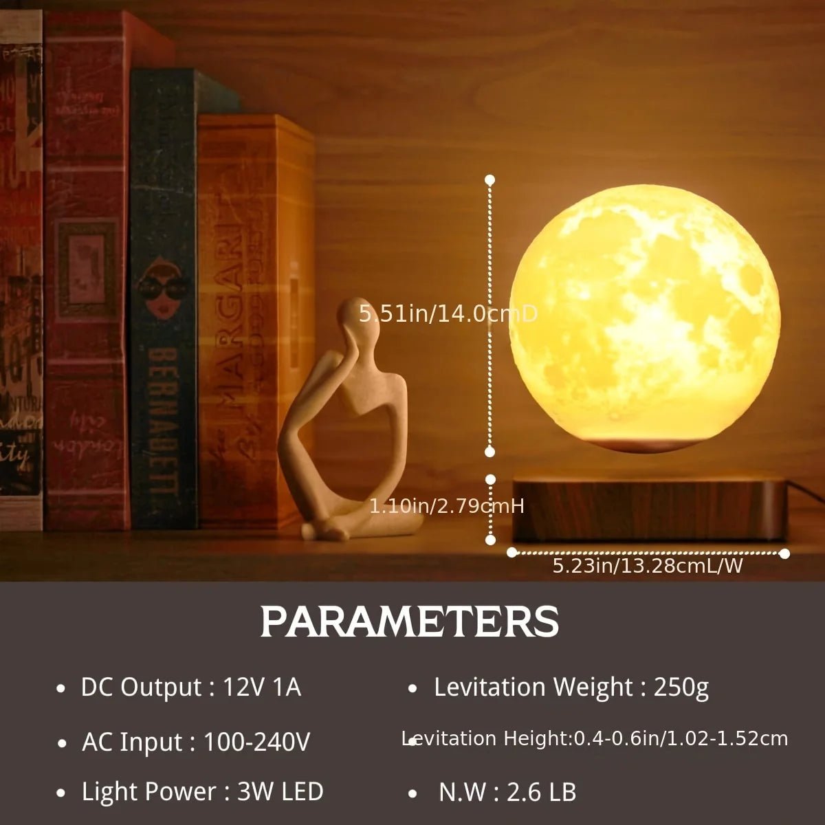 Floating OrbitGlow Moon Lamp - SmooveGroove
