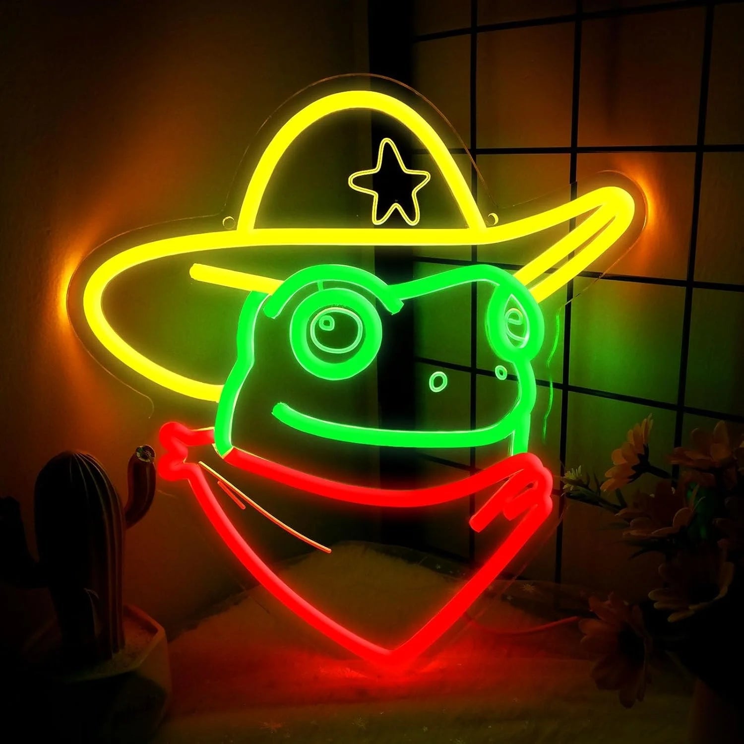 Frog Cowboy Neon Sign - SmooveGroove