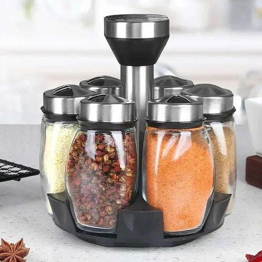 Glass Spice Rack Organizer Set - SmooveGroove