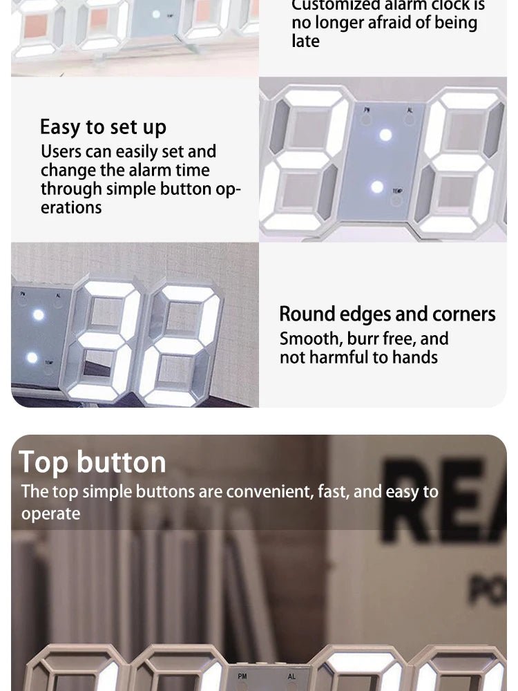 GlowTime LED Alarm Clock - SmooveGroove