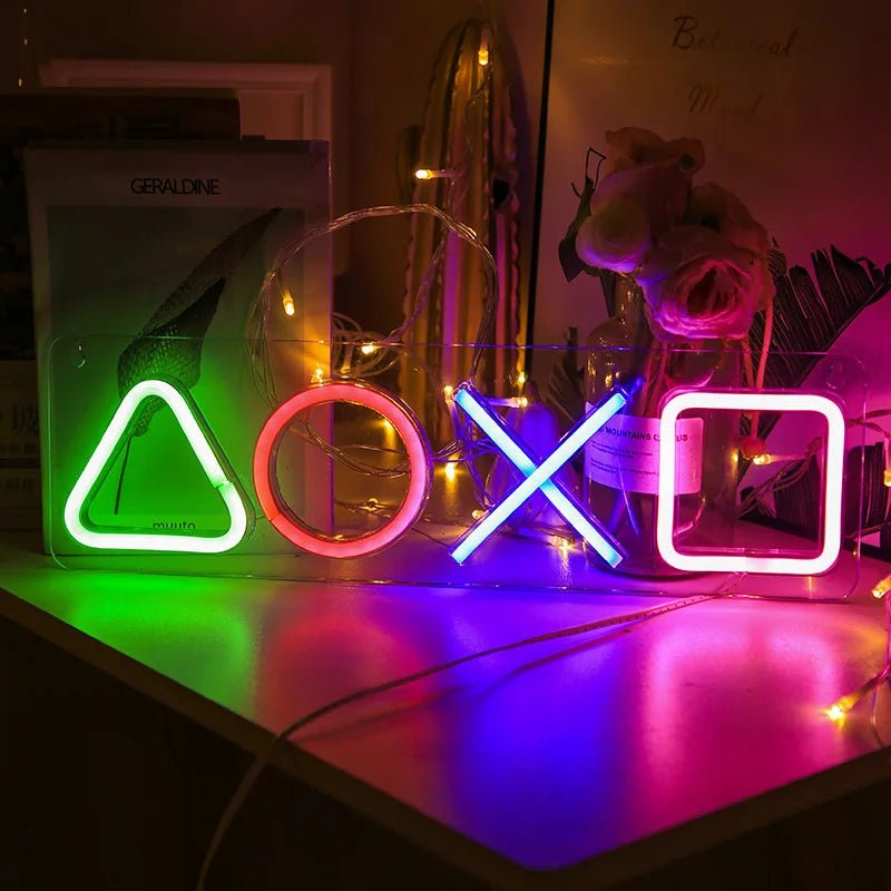 Neon PlayStation Icons - SmooveGroove