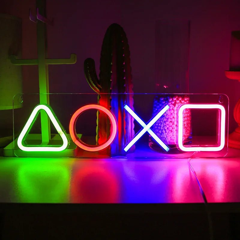 Neon PlayStation Icons - SmooveGroove