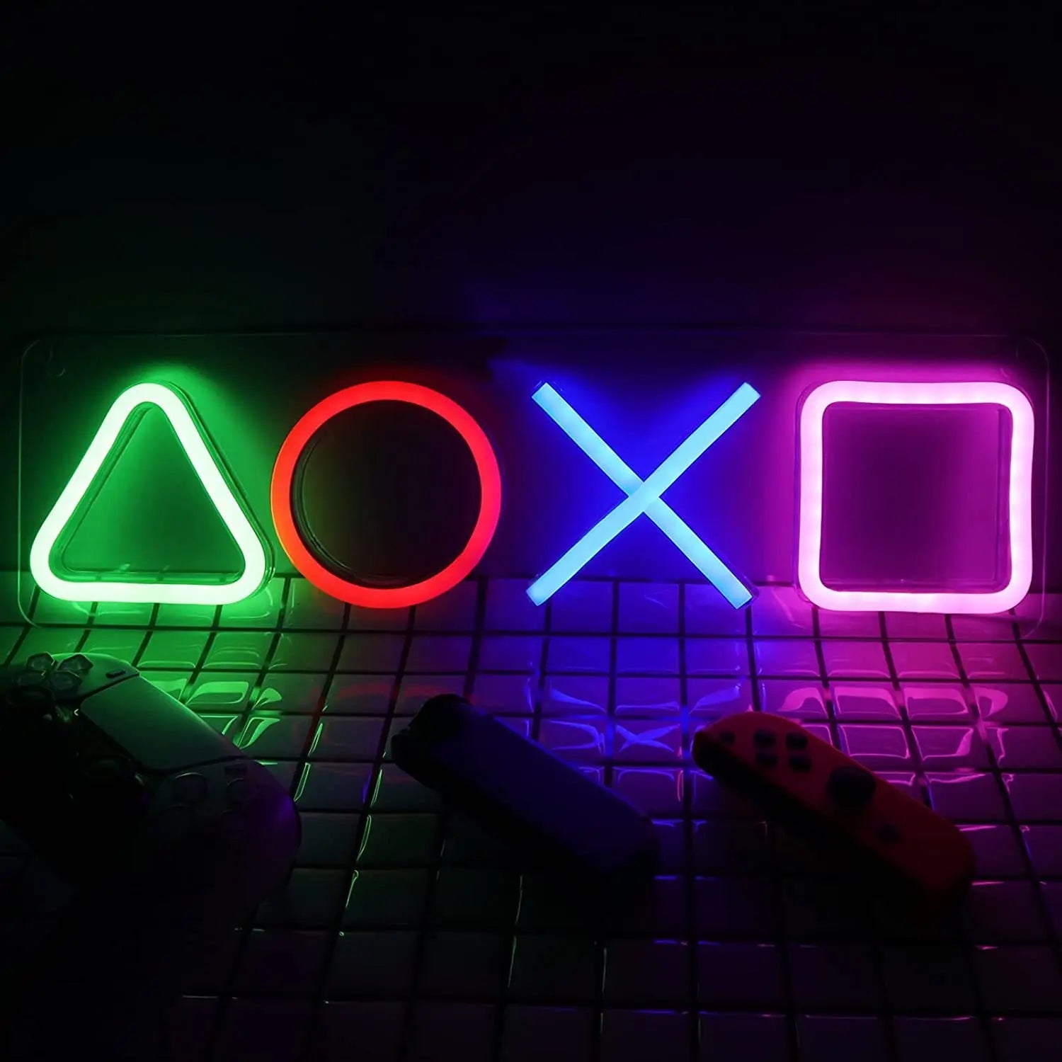 Neon PlayStation Icons - SmooveGroove
