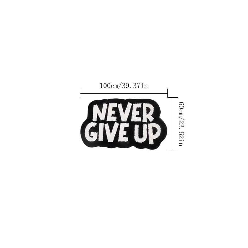 Never Give Up Rug - SmooveGroove