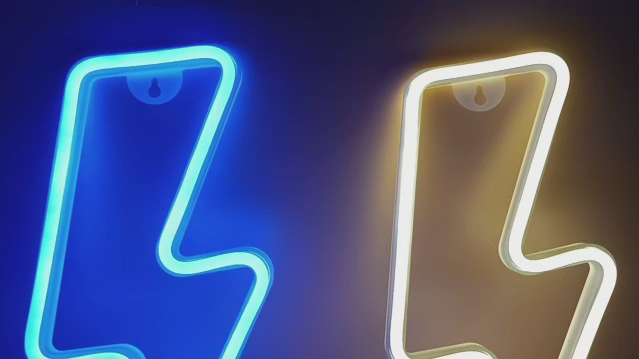 Lightning Bolt Neon Sign