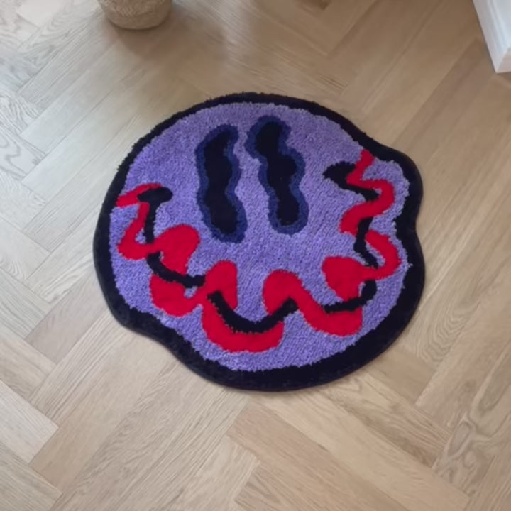 Purple Smiley Mojo Mat
