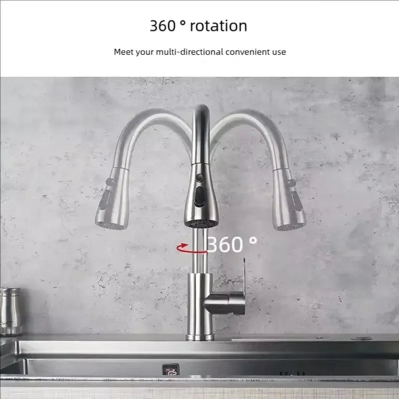 Stainless Steel Pull - Out Faucet - SmooveGroove
